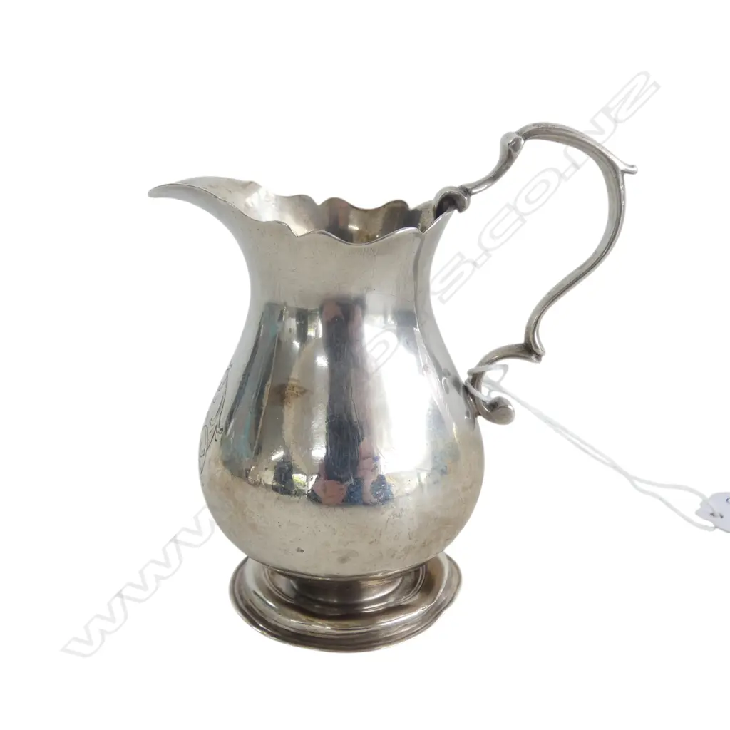 STG SILVER JUG, WILLIAM GWILLIM LONDON 1742 H.85gms Image 1++