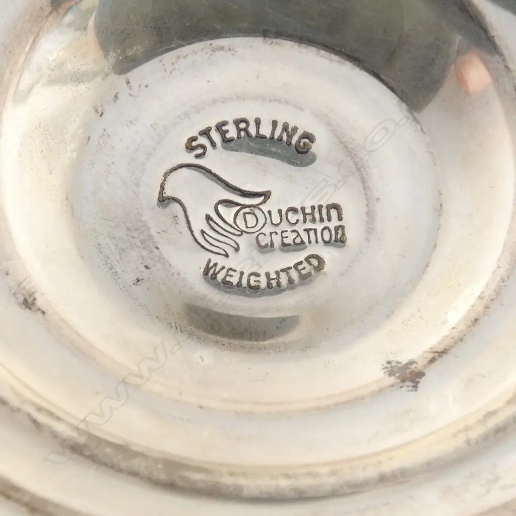 STG SILVER CANDLESTICK H.240mm& PR CONDIMENTS, WEIGHTED Image 1++