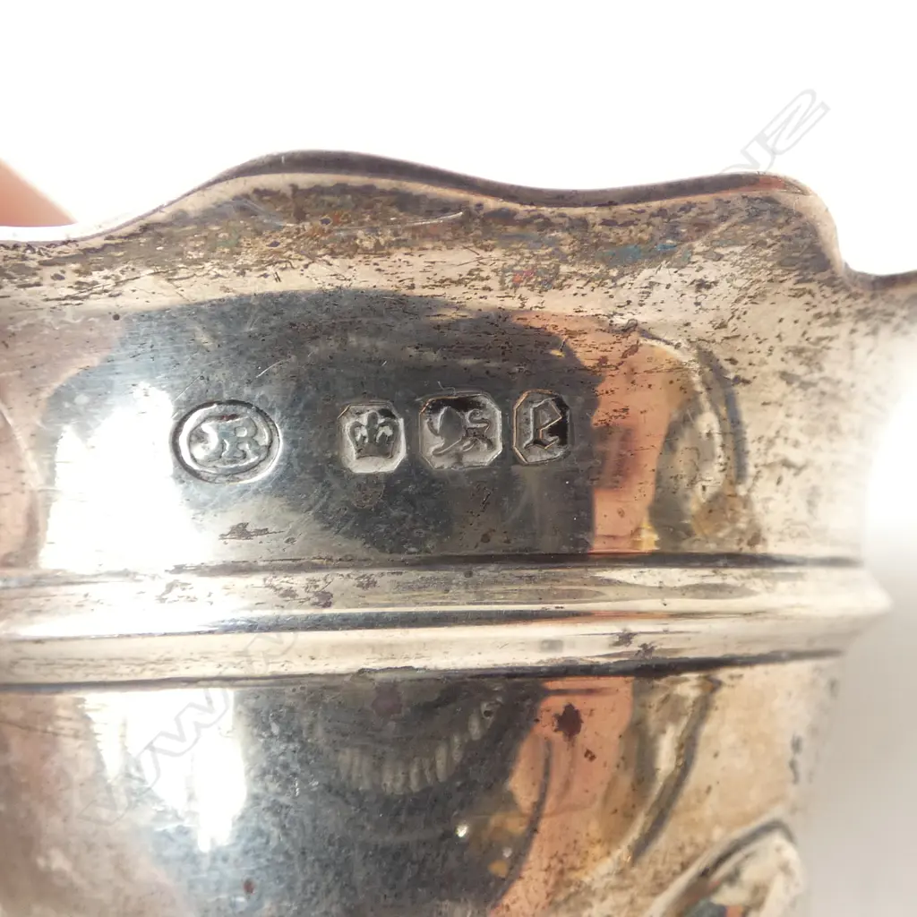 3 PCES STG SILVER; PR SALTS & MUSTARD POT (GLASS LINER AF) 122gms Image 1++