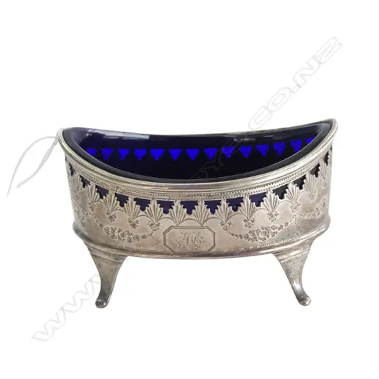 STG SILVER SALT LONDON 1794 W.90mm 47gms