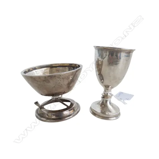2 STG SILVER GOLFING TROPHIES, B'HAM 1934 / 35, 64gms