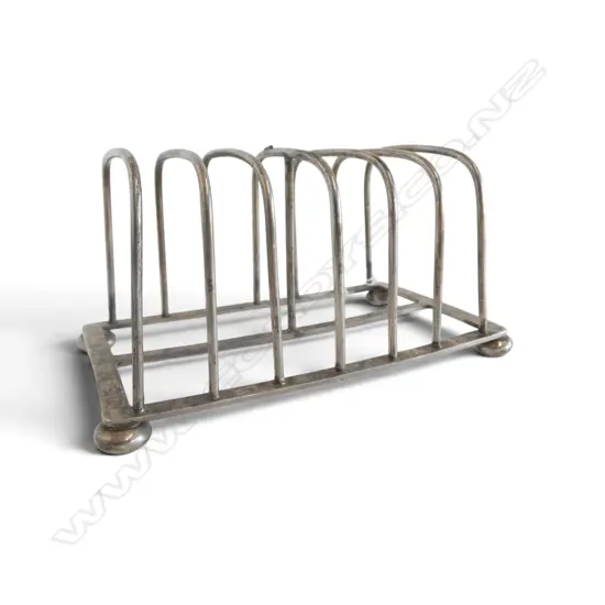 STG SILVER TOAST RACK, B'HAM 1900 167gms HANDLE MISSING