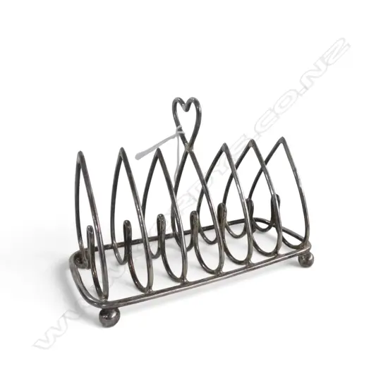 STG SILVER TOAST RACK, LONDON 1906 129gms