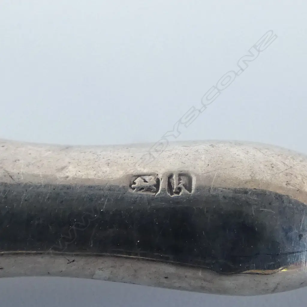 3 EARLY 20thC SILVER backed / handled VANITY ITEMS: hand brush + tweezers + file Image 1++