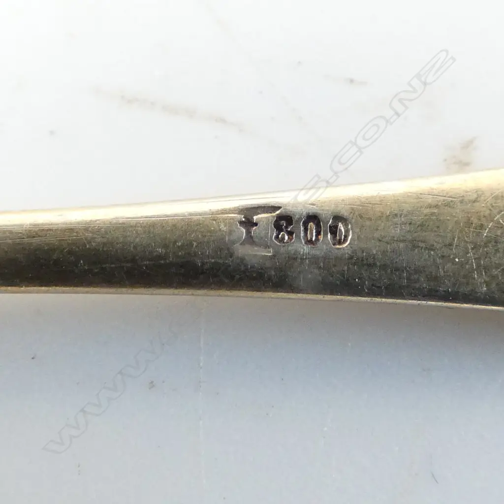 8 .800 SILVER COFFEE SPOONS 69gms Image 1++