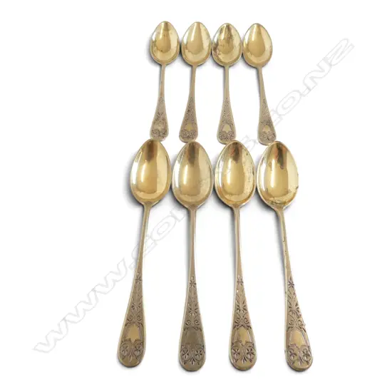 8 .800 SILVER COFFEE SPOONS 69gms