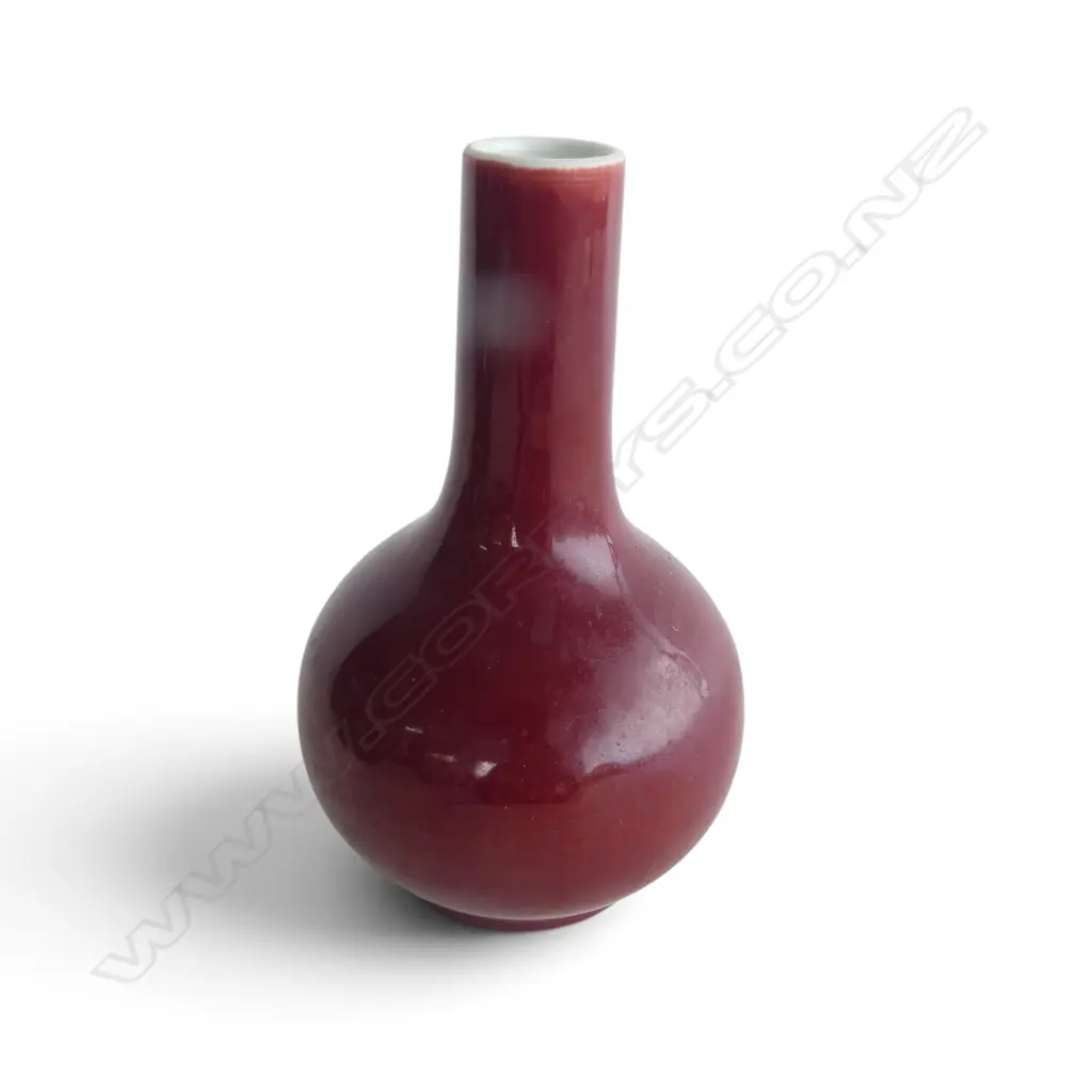 ORIENTAL RED GLAZED VASE H.165mm Image 1++