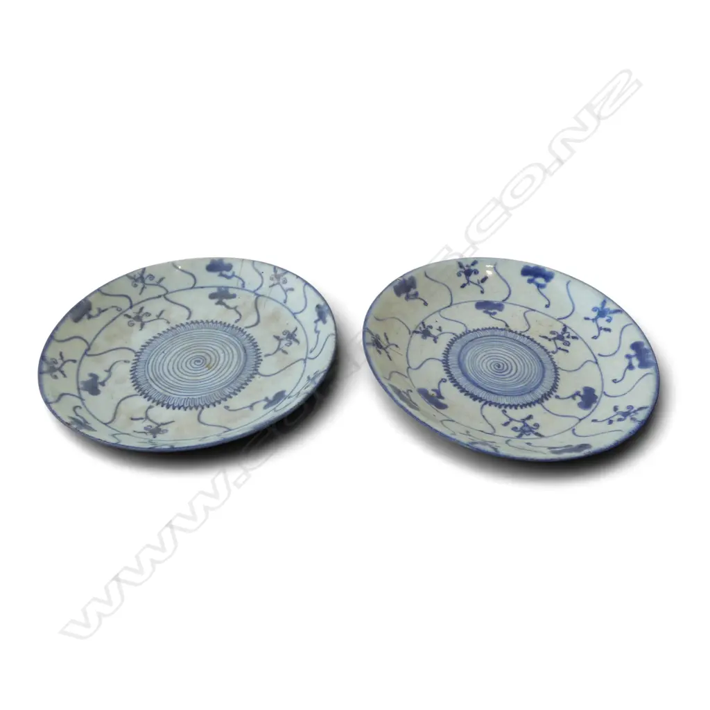 PR ORIENTAL B/W PLATES Dia.190mm Image 1++