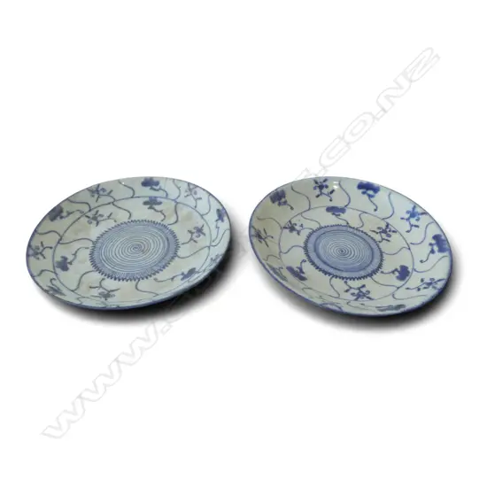PR ORIENTAL B/W PLATES Dia.190mm
