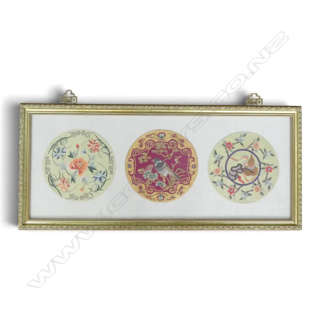 ORIENTAL EMBROIDERY ARTWORK 285x725mm Image 1++