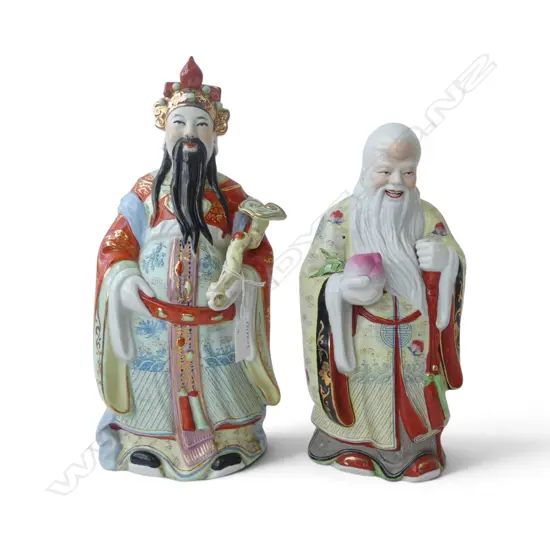 2 CHINESE FIGURES H.370mm
