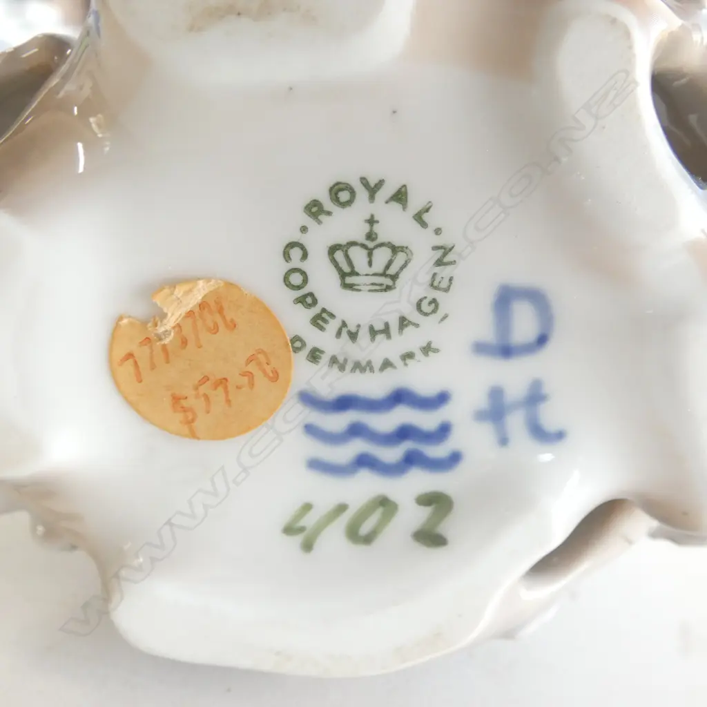 ROYAL COPENHAGEN ORNAMENT lovebirds by Theodor Madsen c.1969-74 H.130mm Image 1++