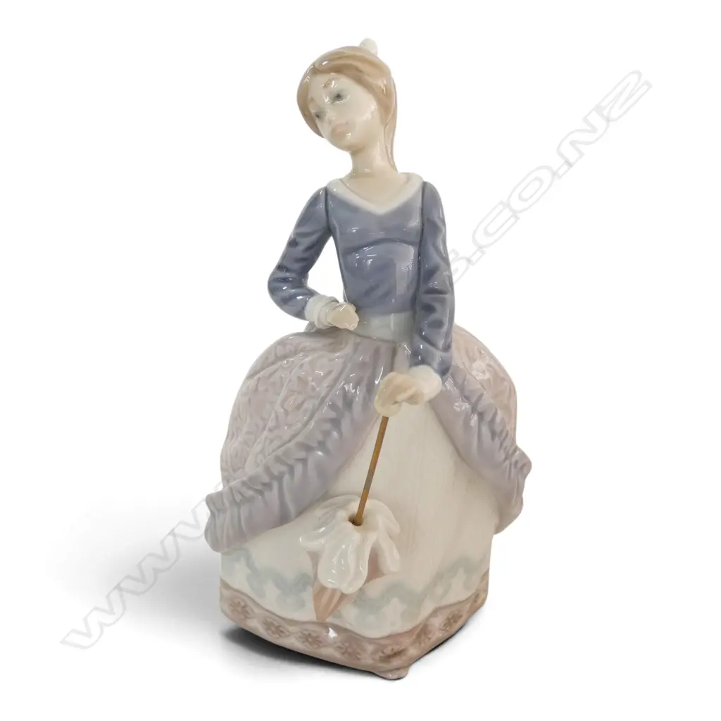 LLADRO FIGURINE Evita w. umbrella H.180mm Image 1++