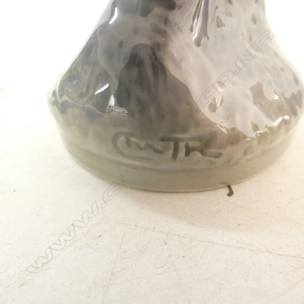 ROYAL COPENHAGEN ORNAMENT fawn w. owl by Chr. Thomsen 1963 H.160mm Image 1++