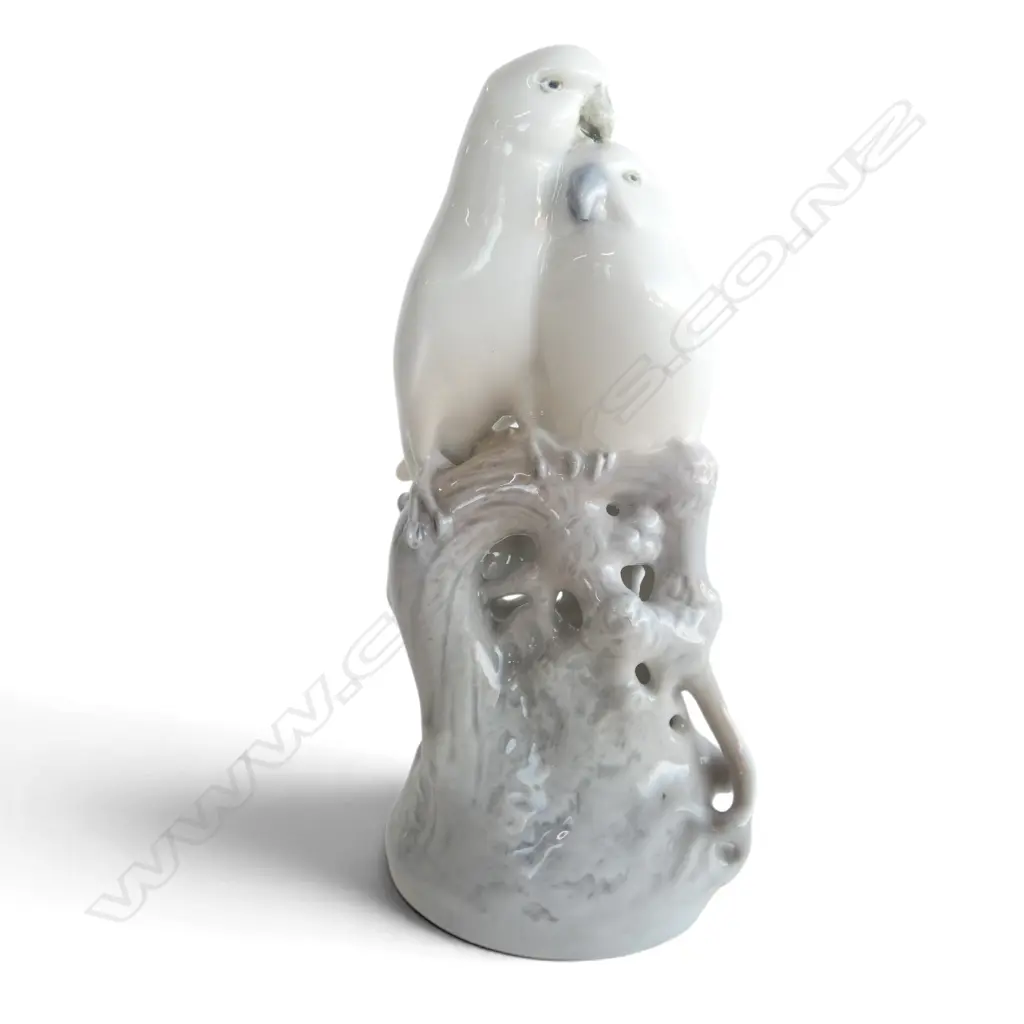 ROYAL COPENHAGEN ORNAMENT two parrots by Theodor Madsen 1959 H.200mm Image 1++