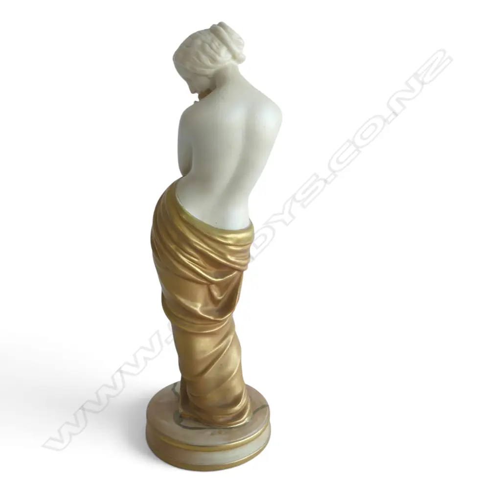 FIGURE "JOY" DESIGNED BY JAMES  HADLEY FOR ROYAL WORCESTER AROUND 1902. Repair to base base. Image 1++