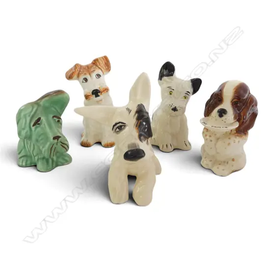 5 CHINA DOGS H.120mm