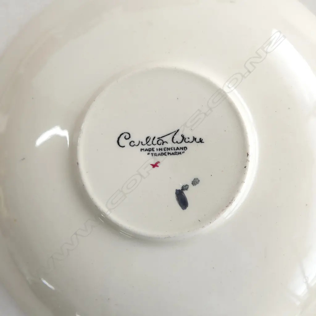 CARLTON WARE ROUGE ROYAL 6 PLACE TEA SERVICE + JUG H.200mm Image 1++