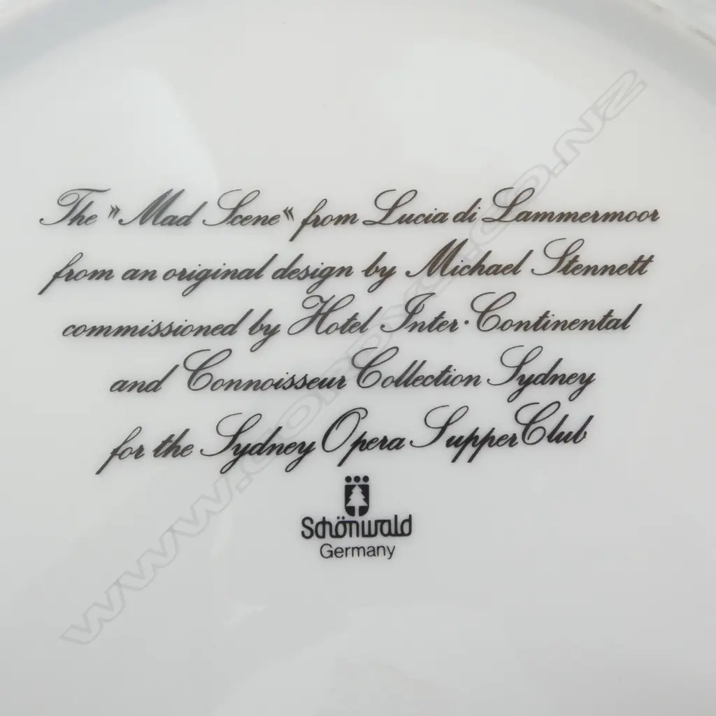 6 SCHONWALD GERMANY DAME JOAN SUTHERLAND DINNER PLATES 310mm dia Image 1++