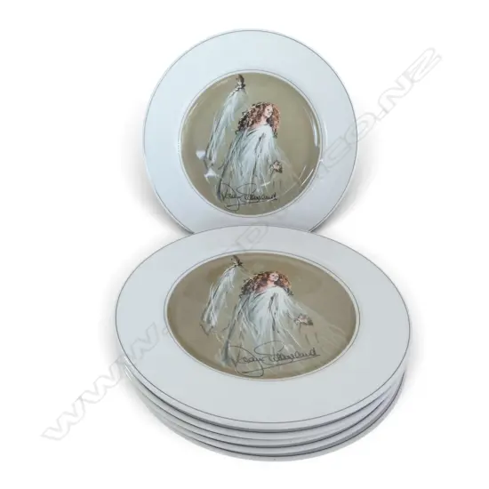 6 SCHONWALD GERMANY DAME JOAN SUTHERLAND DINNER PLATES 310mm dia