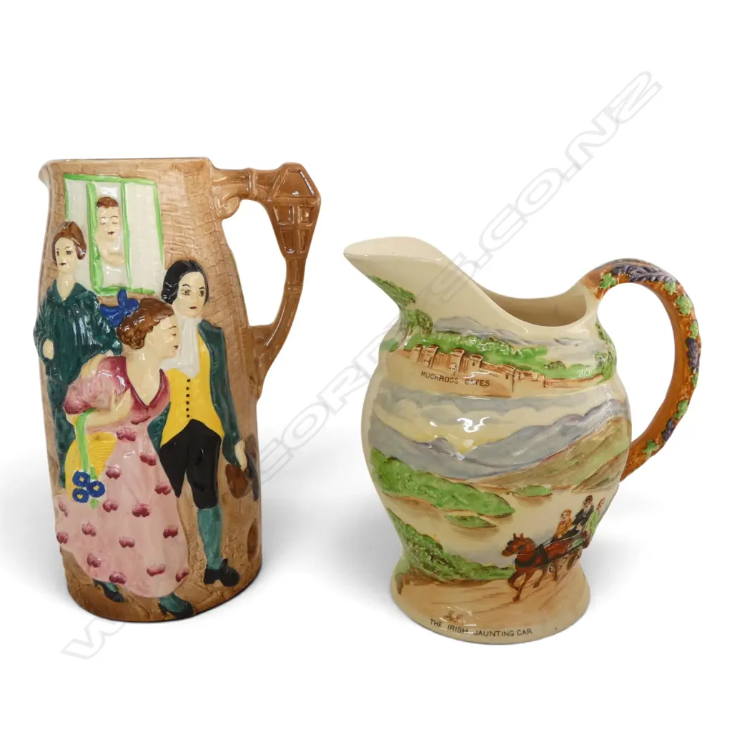 SALLY IN OUR ALLEY JUG by CAREY H.250mm + KILLARNEY MUSICAL JUG Image 1++