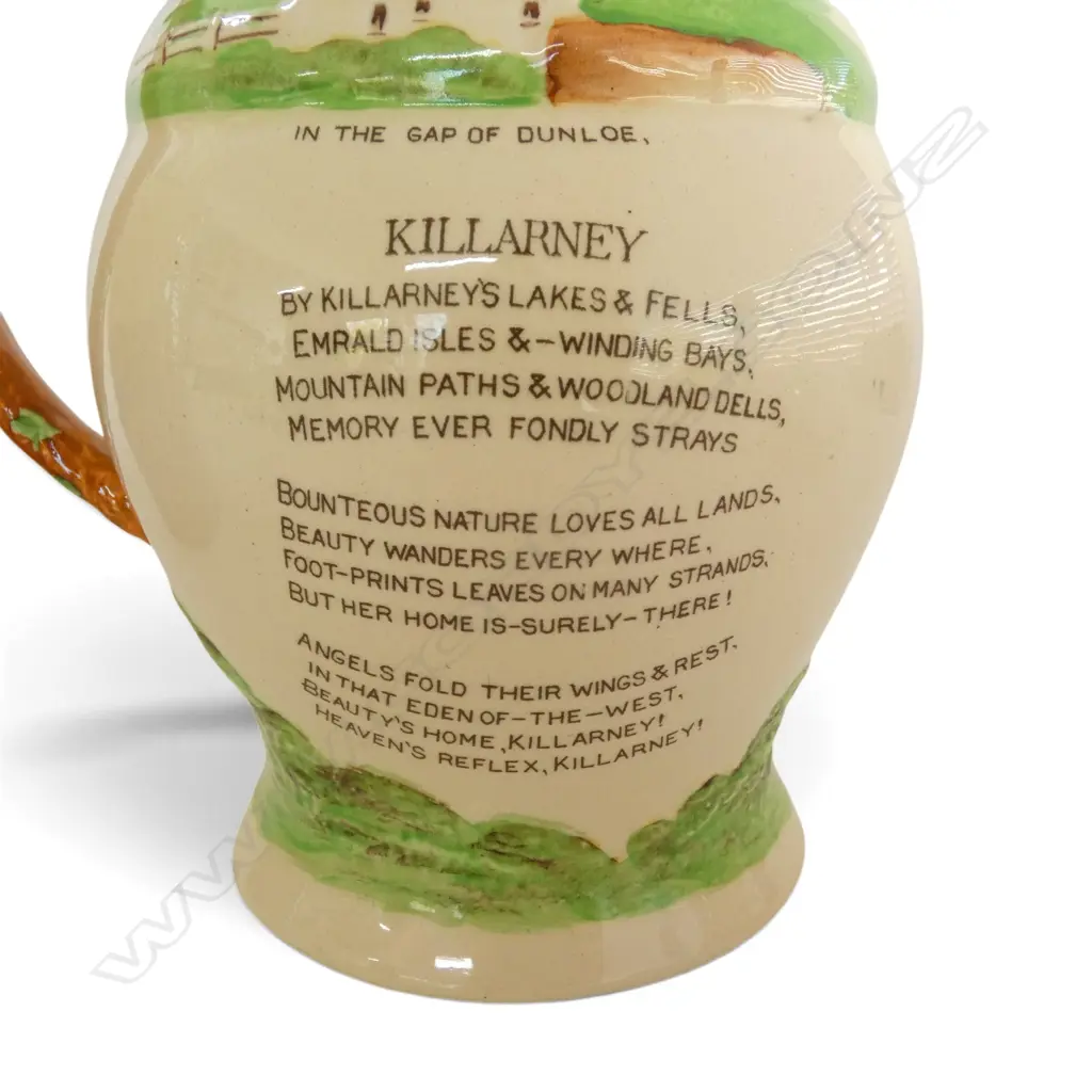 SALLY IN OUR ALLEY JUG by CAREY H.250mm + KILLARNEY MUSICAL JUG Image 1++