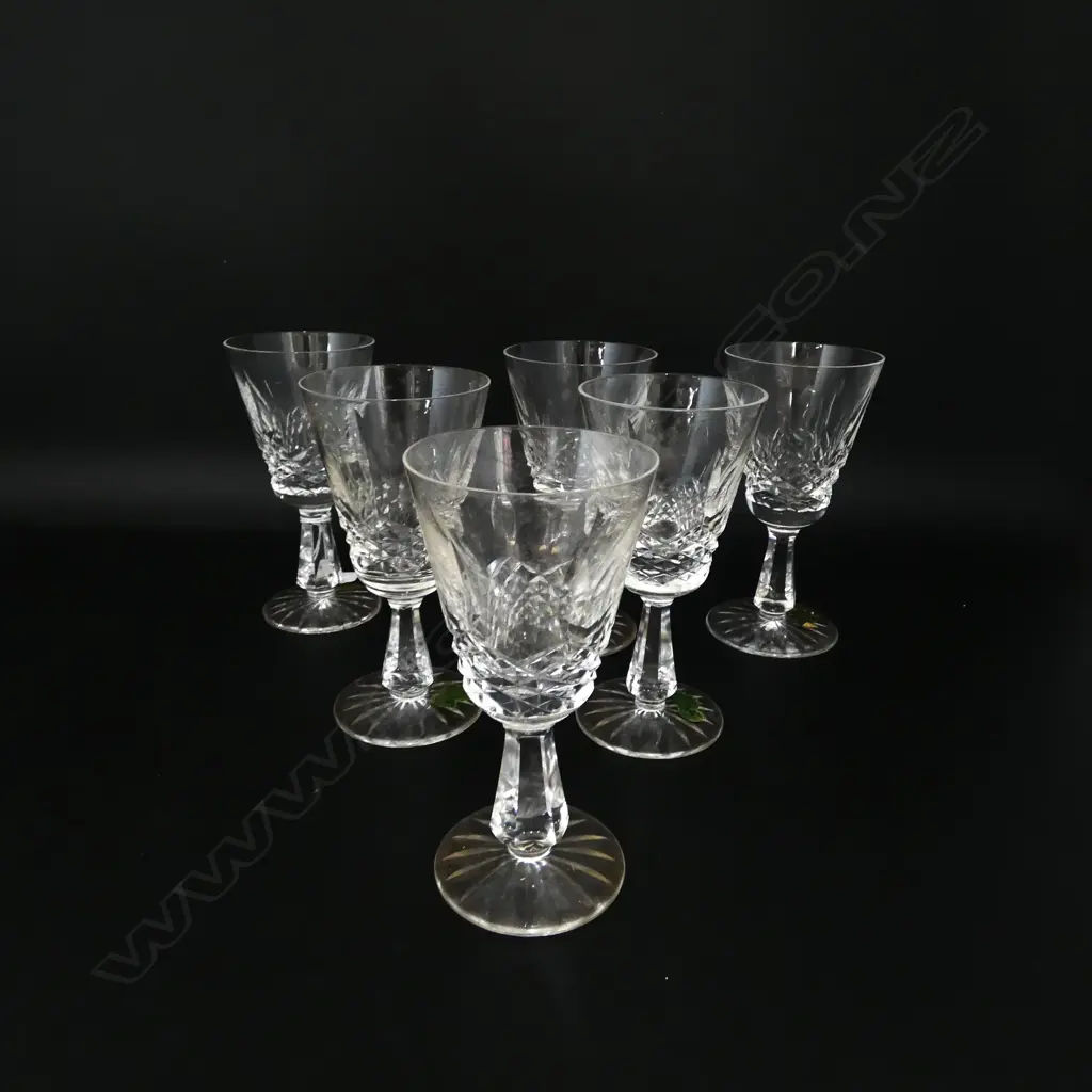 6 WATERFORD CLARET GLASSES H.140mm Image 1++
