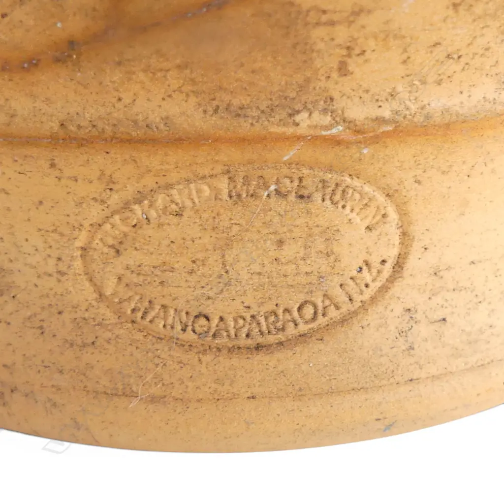 RICHARD MACLAUREN NZ POTTER, 2 X TERRA COTTA VESSELS, LARGEST H.250 DIA.130MM Image 1++