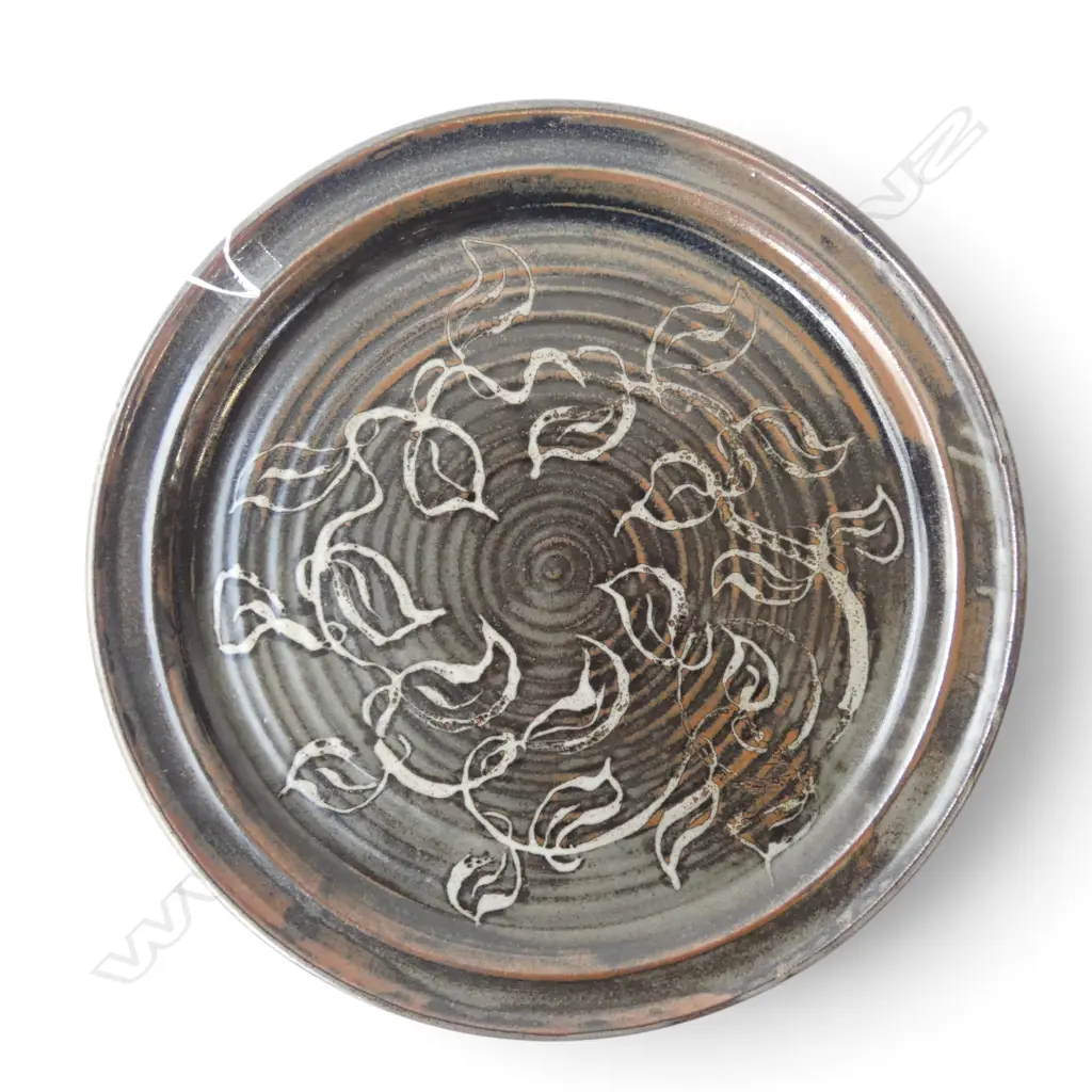 DON THORNLEY STUDIO POTTERY PLATTER Dia.420mm Image 1++