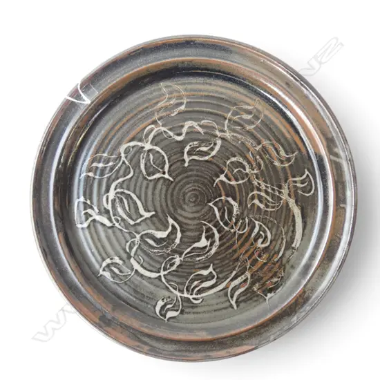 DON THORNLEY STUDIO POTTERY PLATTER Dia.420mm