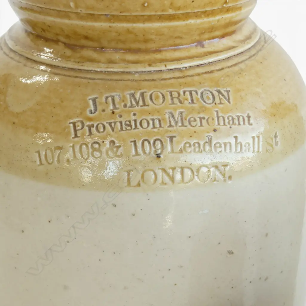 STONEWARE BOTTLE + 2 CROCKS H.260mm Image 1++