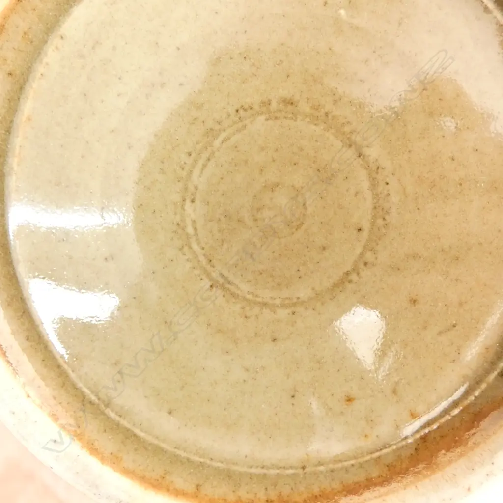 CREWENNA POTTERY JUG wax resist decoration. Impressed potters mark H.170mm Image 1++