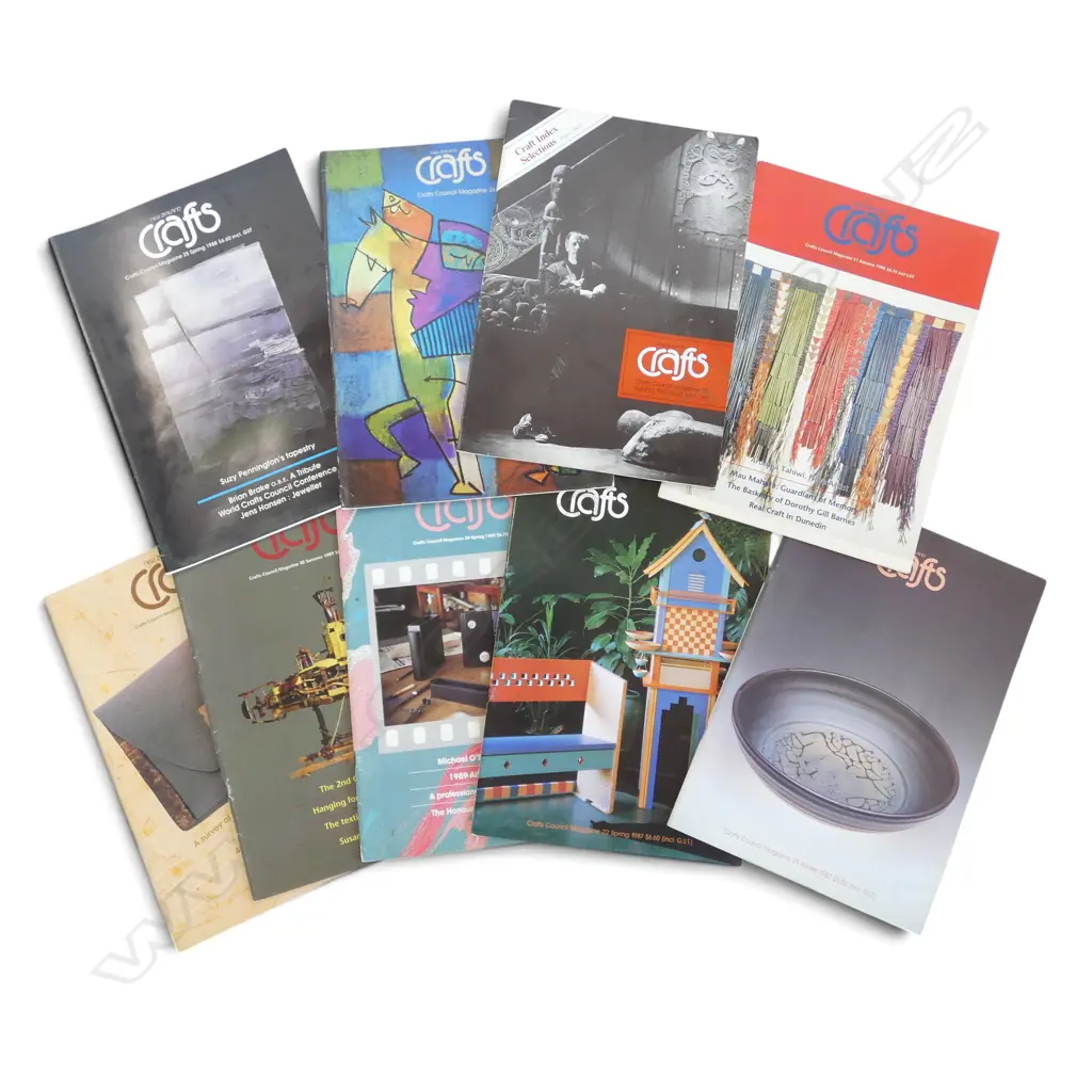 9 EDITIONS OF NEW ZEALAND CRAFTS 1987-1990 Image 1++
