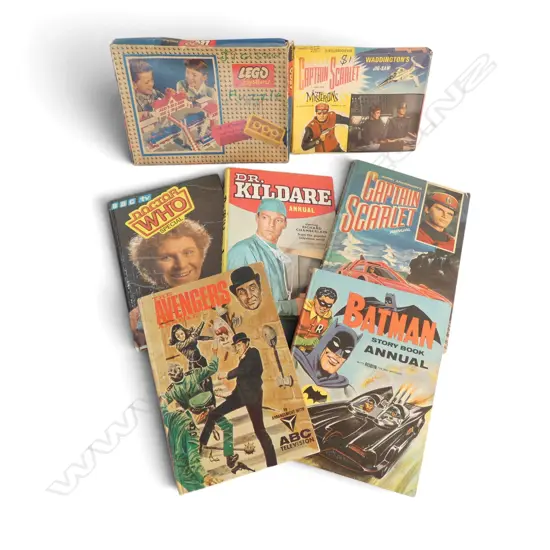 ASST. RETRO BOOKS & PUZZLES Incl. CAPTAIN SCARLET
