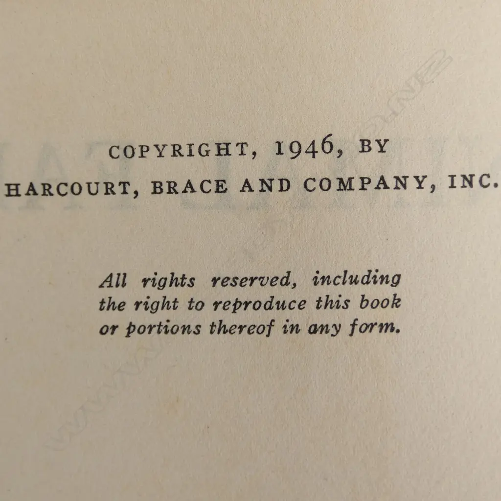 GEORGE ORWELL 'ANIMAL FARM', 1ST AMERICAN EDITION, HARCOURT, BRACE & Co. NEW YORK 1946 Image 1++