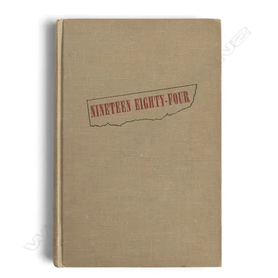 GEORGE ORWELL 'NINETEEN EIGHTY-FOUR', 1st AMERICAN EDITION, HARCOURT, BRACE & Co, NEW YORK 1949