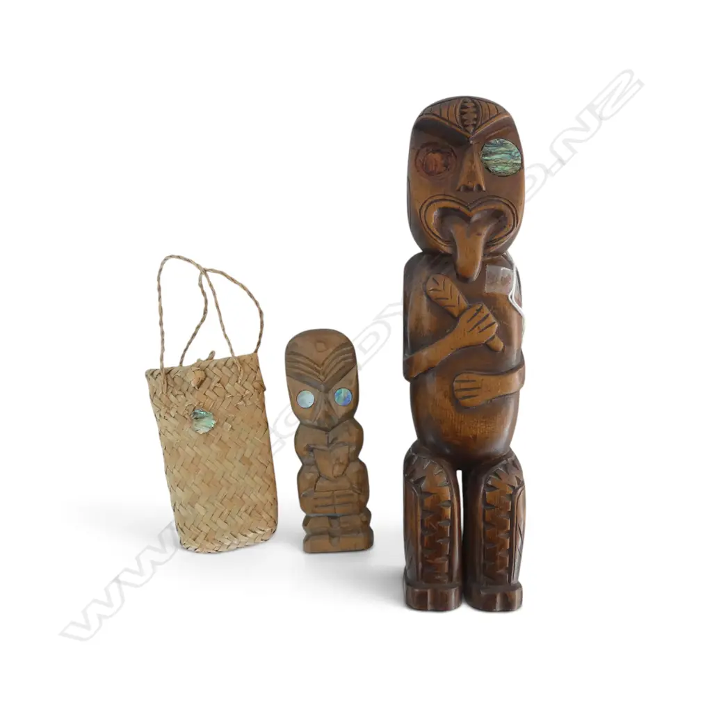 2 CARVED POUPOU + KETE Image 1++