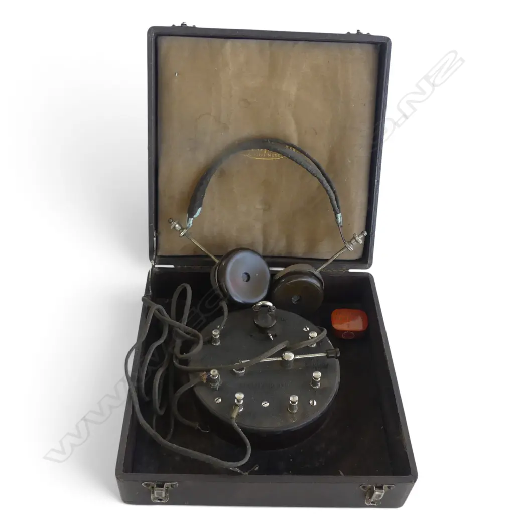 c.1925 ASTROPHONE DE LUXE CRYSTAL RADIO RECEIVER BBC & TIN, L.250MM Image 1++