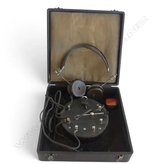 c.1925 ASTROPHONE DE LUXE CRYSTAL RADIO RECEIVER BBC & TIN, L.250MM