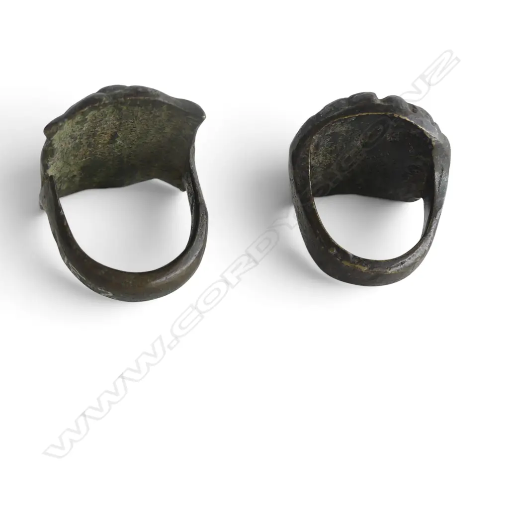 2 ANCIENT? BRONZE RINGS Image 1++
