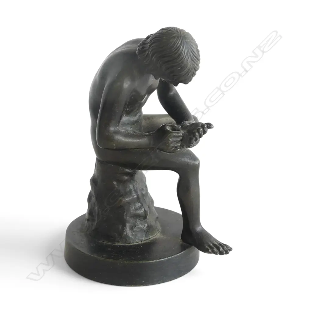 BRONZE OF SPINARIO (BOY w. THORN) H.100mm Image 1++