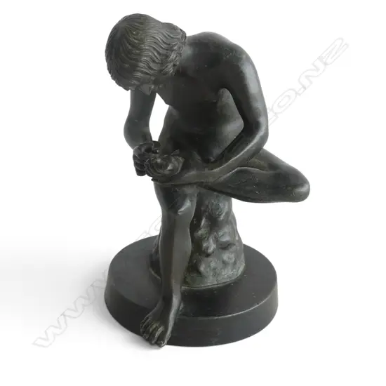 BRONZE OF SPINARIO (BOY w. THORN) H.100mm