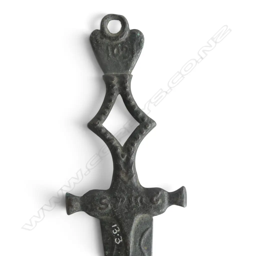ANCIENT? BRONZE DAGGER L.230mm Image 1++