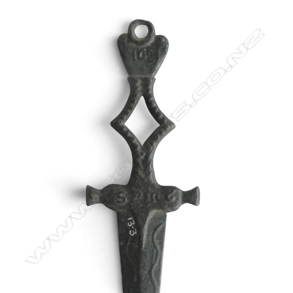 ANCIENT? BRONZE DAGGER L.230mm Image 1++