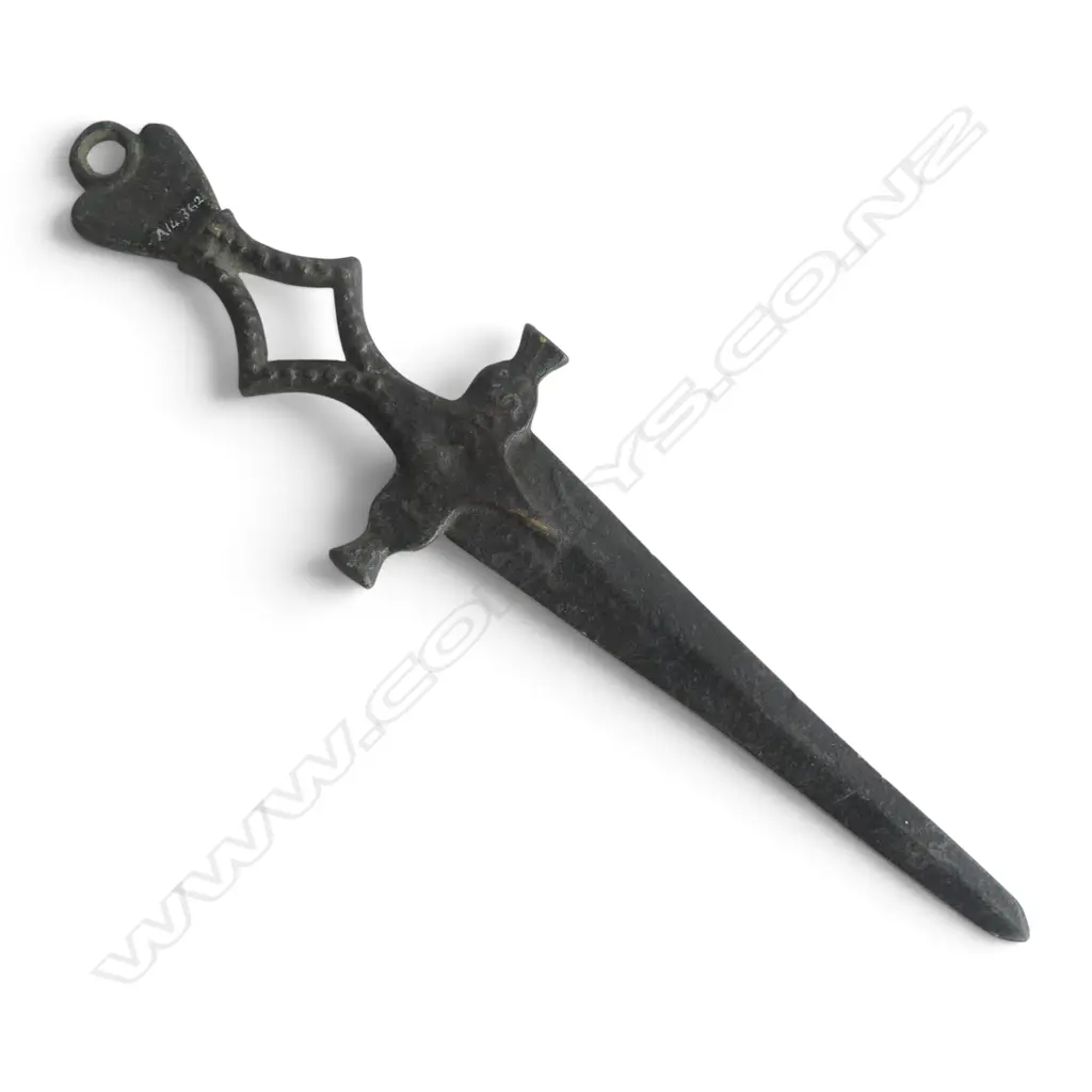 ANCIENT? BRONZE DAGGER L.230mm Image 1++