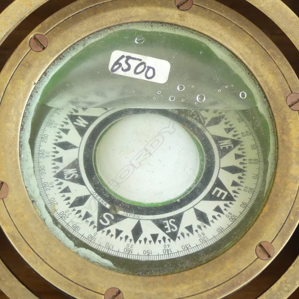 TKS GIMBALL COMPASS - OSAKA JAPAN 150mm dia, BOXED Image 1++