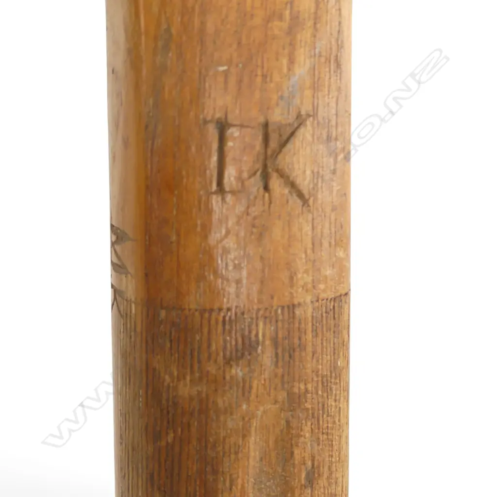 RARE ANTIQUE FISHTAIL HANDLE TENNIS RACKET ‘THE DEMON’ SLAZENGER C.1890-1915, L.690MM Image 1++