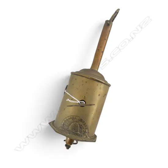 VINTAGE BRASS 'GEORGE & DOWLER' CLOCKWORK ROASTING JACK L.360mm