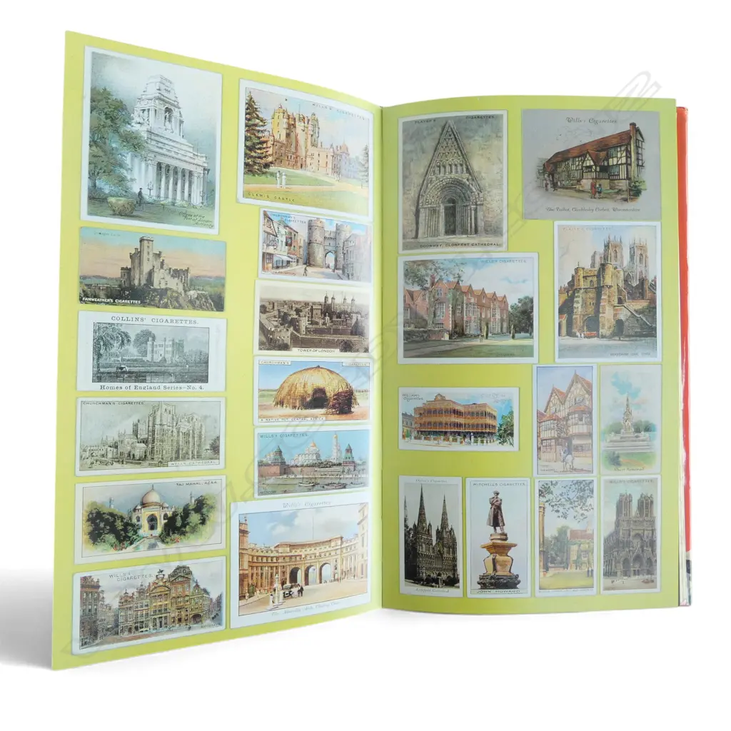 70 CIGARETTE CARDS IN ALBUM & BRITISH CIG. CARDS REFERENCE BOOK, L.300MM Image 1++