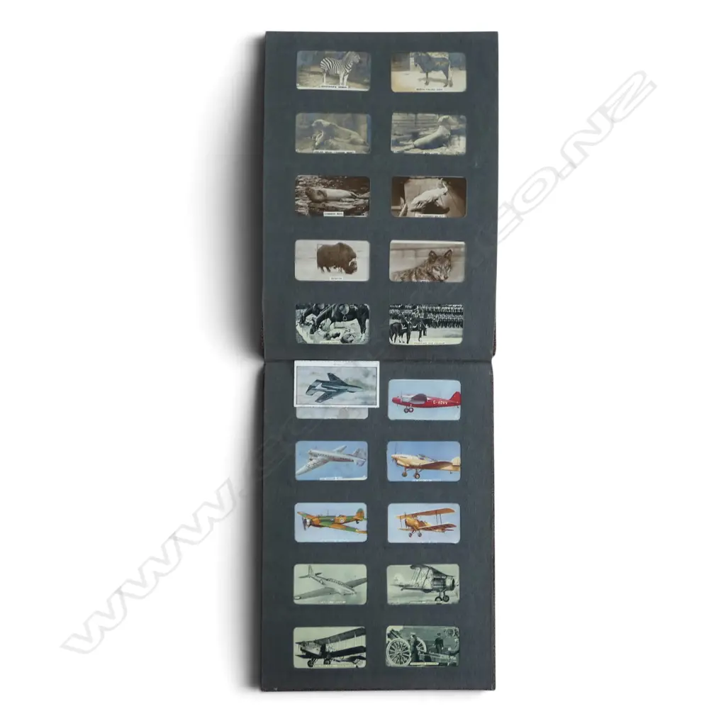 70 CIGARETTE CARDS IN ALBUM & BRITISH CIG. CARDS REFERENCE BOOK, L.300MM Image 1++